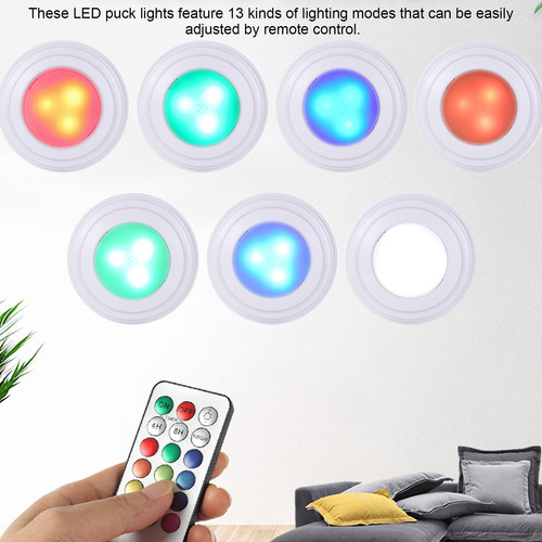 Paquete De 4 Luces Led Empotradas Tipo Disco