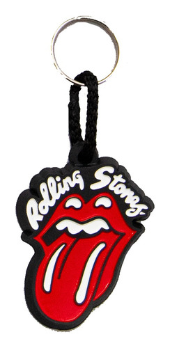 The Rolling Stones Llavero Goma Silicona Rock Mick Jagger