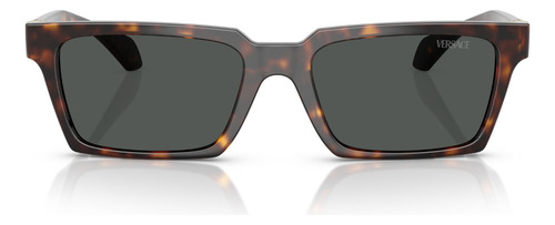Lentes De Sol Gris Versace Ve4490u10887 Varilla Havana Armazón Havana