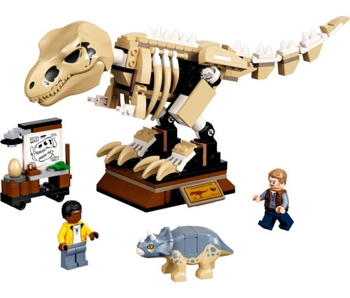 Lego Jurassic World Exposición Dinosaurio T. Rex Fosilizado