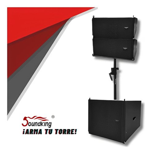 Soundking Gl206a Line Array Activo 2 Vias De 6.5 130 Db