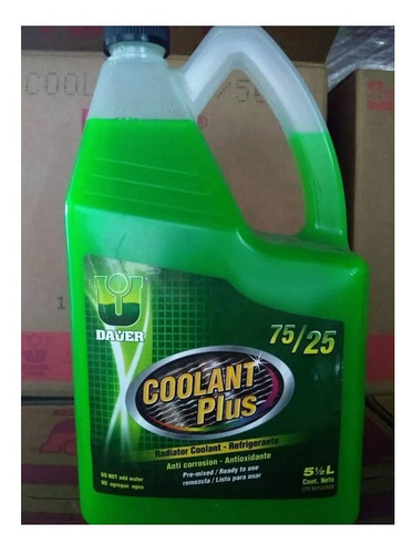 Refrigerante Coolant Plus 75/25 Para Motores A Gasolina