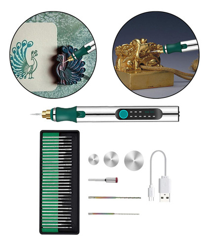 V Kit De Herramientas De Grabado De Metal Con Micro