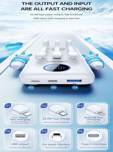 Power Bank 20000mah Batería Externa 22.5w Carga Rapida