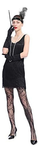 Leadtex Womens 1920s Flecos Costume,gangster Lady Costume,gr
