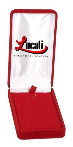 Caixa Estojo Veludo Universal Brinco E Joias Kit Com 24 Unid - Preto, Vermelho E Azul