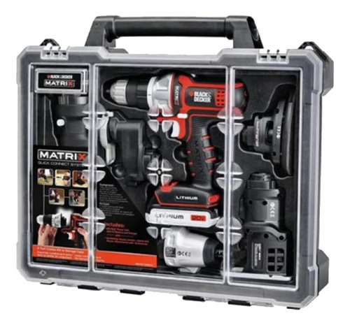 Kit Ferramenta Combinadas 6x1 Matrix 20v - Black+decker