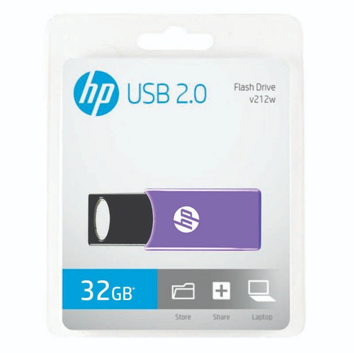 Memoria Usb 2.0 32gb Hp Flash Drive V212w Lila