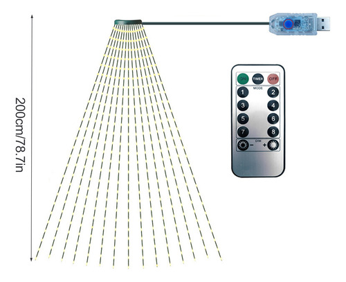 Luzes Decorativas De Árvore De Natal String Garden Layout