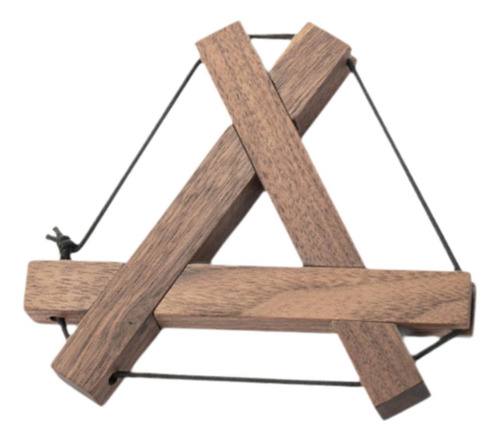 Posavasos De Madera De Nogal, Mantel Individual Triangular,