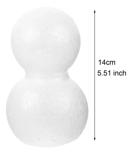 10 Pçs Espuma Boneco De Neve Bolas De Espuma 14cm