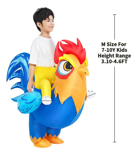 Disfraz Inflable De Pollo Jurosaica Para Niños, Disfraz De H