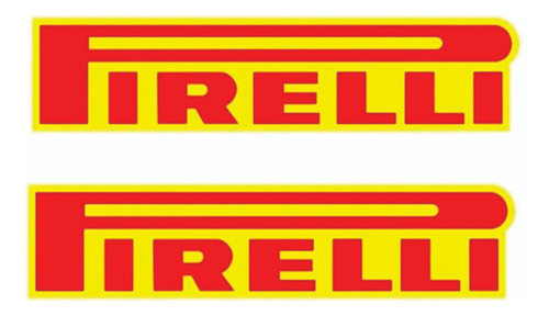 Calcomania Pirelli Stickers Adhesivo Kit X 2 Unidades