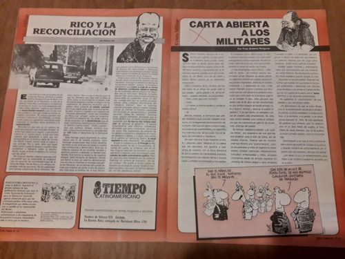 Revista Entre Todos 1987 Carapintadas Aldo Rico Militares (Usado)