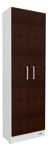 Despensero Mueble Organizador Mosconi 2 Puertas 1,50 Mts. Color Blanco-Wengue