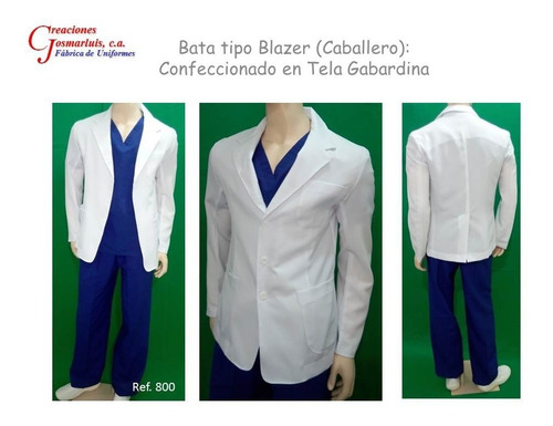 Imagen 4 de 4 de Bata Blazer Médicos Asistencial Laboratorio