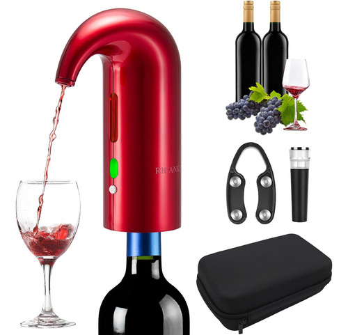 Aireador De Vino Eléctrico Ricank, Portátil De Un Solo Toque