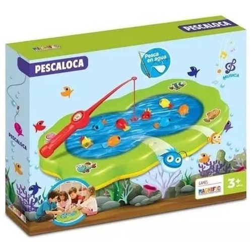 Juego De Pesca Pescamagic Con Agua Unico Palermo Z Norte