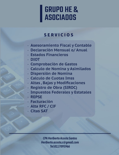 Servicio De Contabilidad Para Tu Negocio
