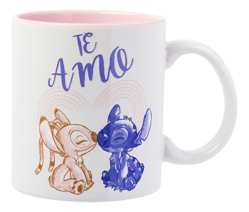 Caneca De Cerâmica Silver Buffalo Lilo And Stitch I Love You