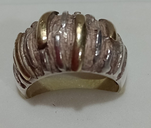 Anillo Plata Y Oro 7 Gramos