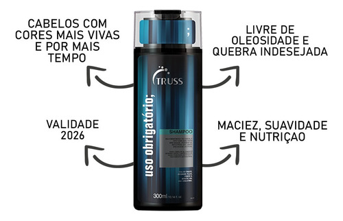 Truss Uso Obrigatório Shampoo Condicionador Net Mask + Mimo