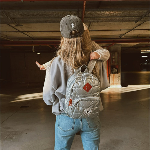 Mochila Alison Plateado