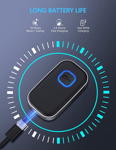 Receptor 5.0 Para Coche, Adaptador Aux Noise Cling, Música