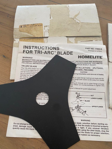 Blade Homelite 8 Pulgadas Moto Guadaña.