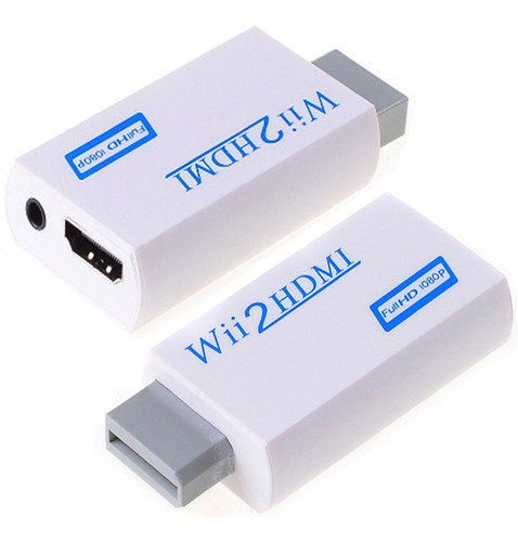 Imagem 3 de 3 de Adaptador Conversor Nintendo Wii Para Cabo Hdmi Fullhd 1080p