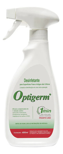 Desinfetante  Uso Hospitalar - Optigerm 490 Ml