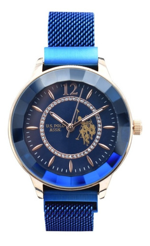 Reloj U.s. Polo Assn. Para Dama Uscwl-48-0063 Azul Rey