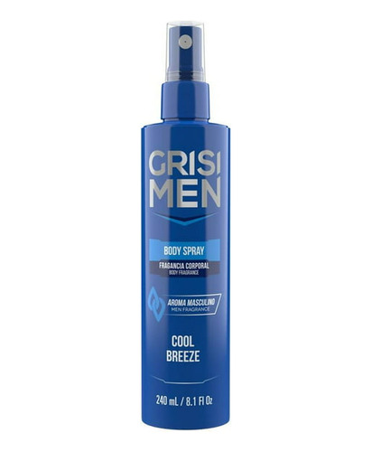 Fragancia Corporal Grisi Men Cool Breeze 240ml.