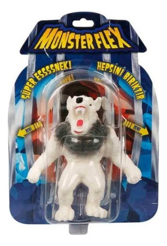 Muñeco Monsterflex Estirable Lobo Ártico Flex