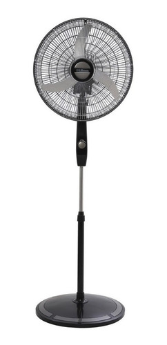 Imagen 1 de 2 de Ventilador de pie Liliana VPC20B negro con 3 palas color plateado de metal, 20" de diámetro 220 V