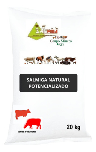 Salmiga Natural Potencializado Para Todo Tipo De Ganado 20kg