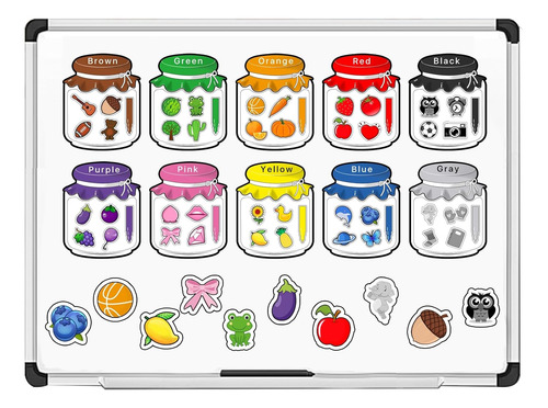 Juego De Clasificación Magnética De Reconocimiento De Color,