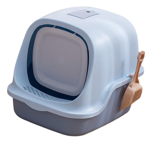 Caja De Arena Para Gatos Cerrada Bandeja De Arena Para Azul