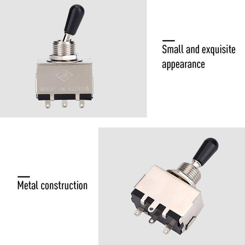 Interruptor De Palanca De 3 Vías Para Guitarra, 4 Piezas, Ce