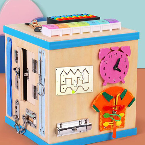 Tabla De Actividades Montessori Busy Board, Tablas Sensorial