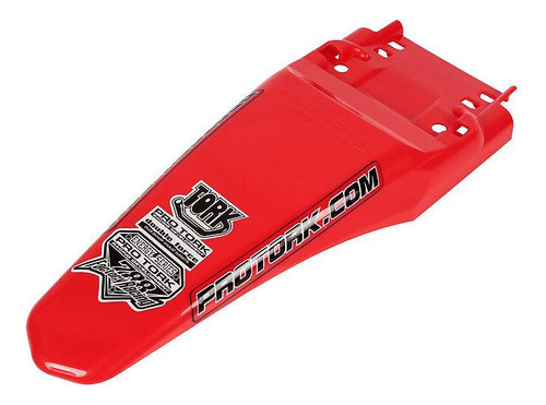 Guardabarro Trasero Mx2 Rojo Universal Protork