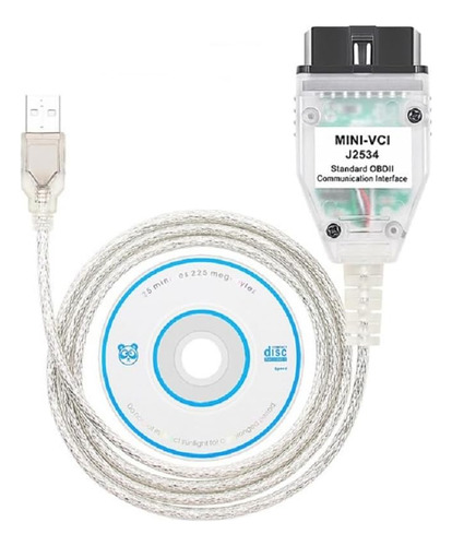 Mini Vci J2534 Cable V18  Versión, Adaptador De Escáner De C