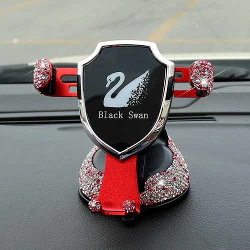 Soporte Universal Para Celular De Auto Con Diamante Rosa