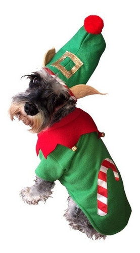 Disfraz Sudadera Ayudante Santa Perro Talla 8 Pet Pals