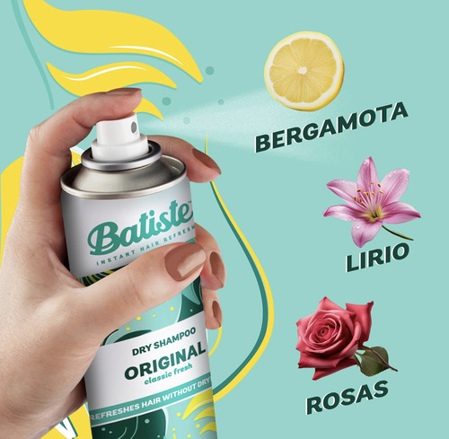 R E M A T E Shampoo En Seco Batiste 3 Pzs Vegano Sin Sulfato