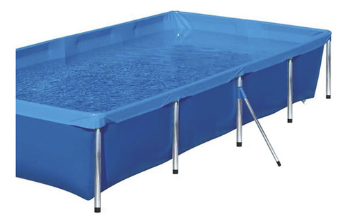 Piscina 3.000 Litros Botafogo - Aço Resistente, Lona Pvc Durável E Fácil De Montar