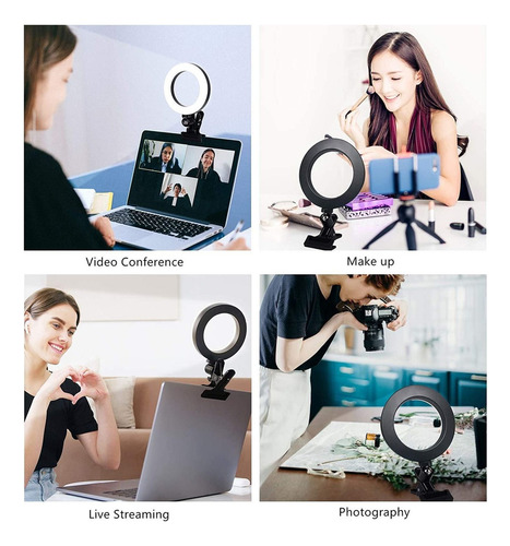 I Iluminación De Videoconferencia Anillo Luz Para Selfies