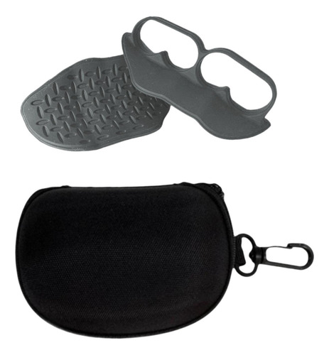 1 Par De Agarres De Levantamiento De Pesas Guantes De Gris