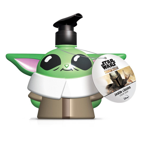 Imagen 2 de 2 de Star Wars Jabón Líquido 3d Baby Yoda 500ml Algabo