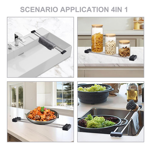 Soporte Ajustable Para Trapos De Cocina, Escurridor De Plato
